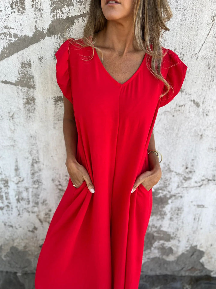 Cassandra | Trendy V-Neck Women Jumpsuit