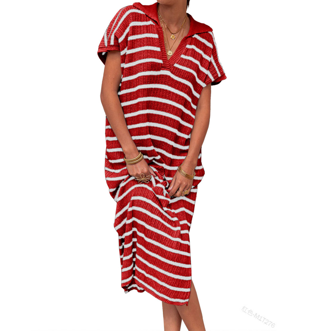 Odessa | Summer Graceful Slit Loose Women Maxi Dress