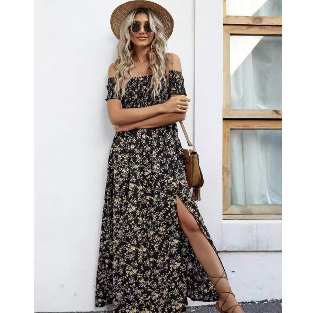 Phoebe | Glamorous Off-Shoulder Women Vintage Dress