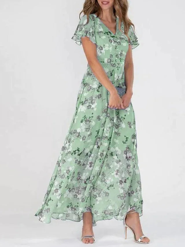 Brenda | Flowing Women Floral Maxi Dress
