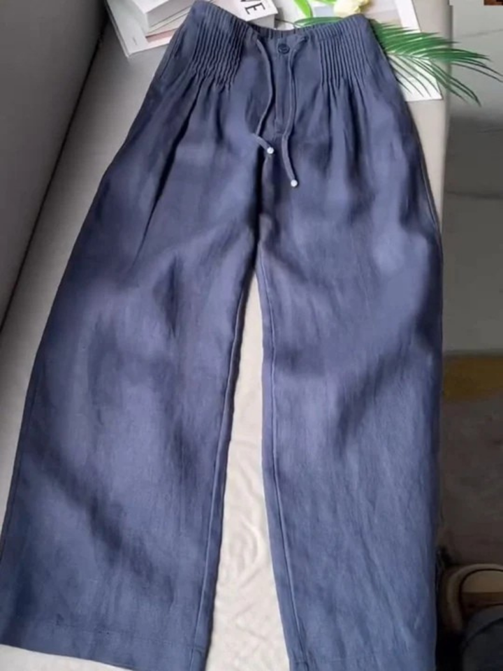 Evelyn | Wide-Leg Drawstring Trousers