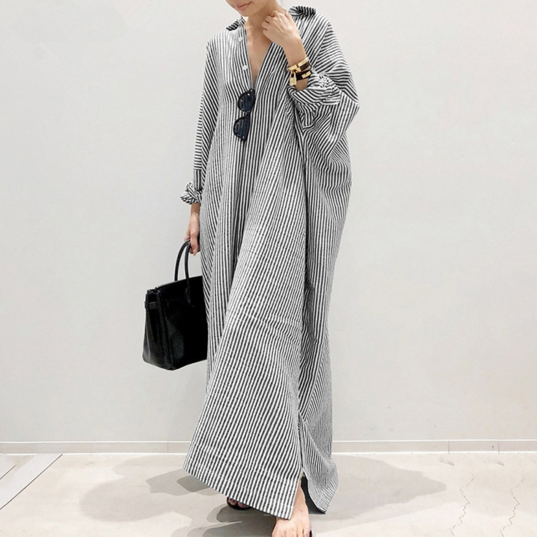 Linnaea | Everyday Stripped Women Maxi Dress