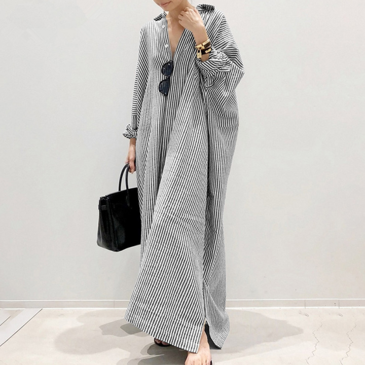 Linnaea | Everyday Stripped Women Maxi Dress