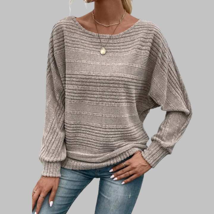 Perlita | Casual Round Neck Long-Sleeve Top