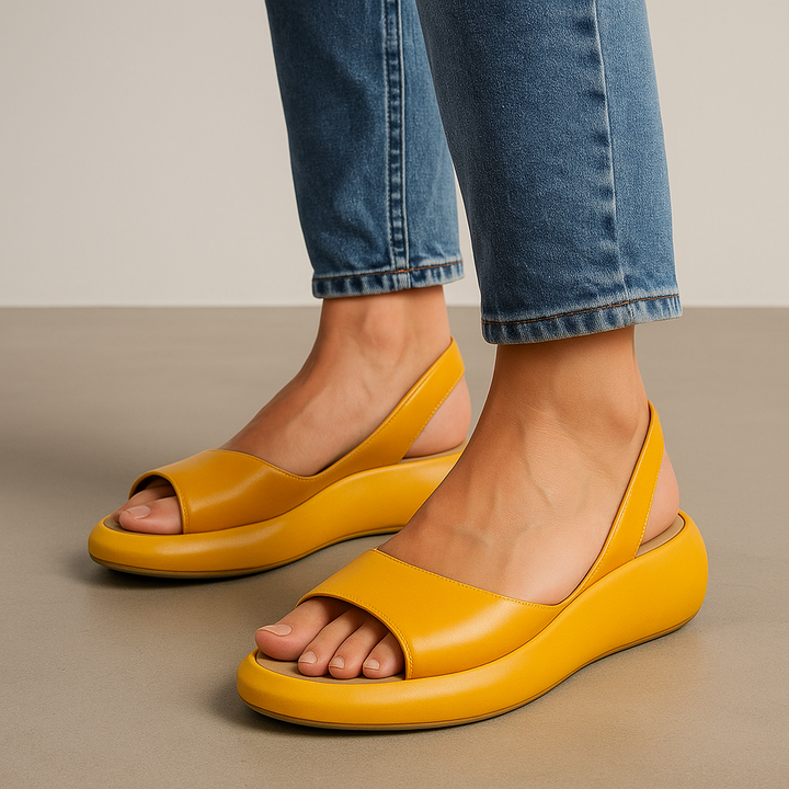 Céleste | Elegant Open-Toe Wedge Sandal