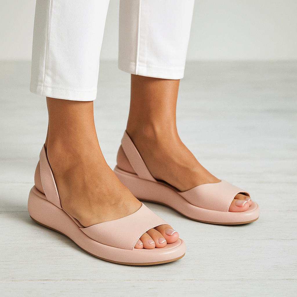 Céleste | Elegant Open-Toe Wedge Sandal
