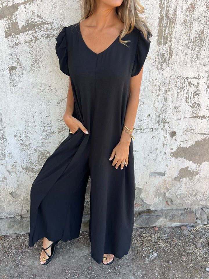 Cassandra | Trendy V-Neck Women Jumpsuit