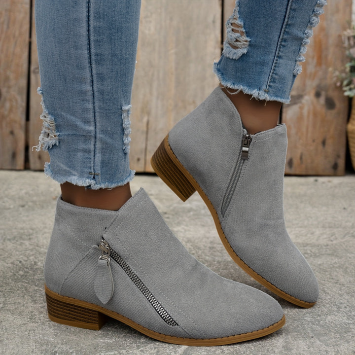 Clara | Orthopedic Zip Ankle Boot