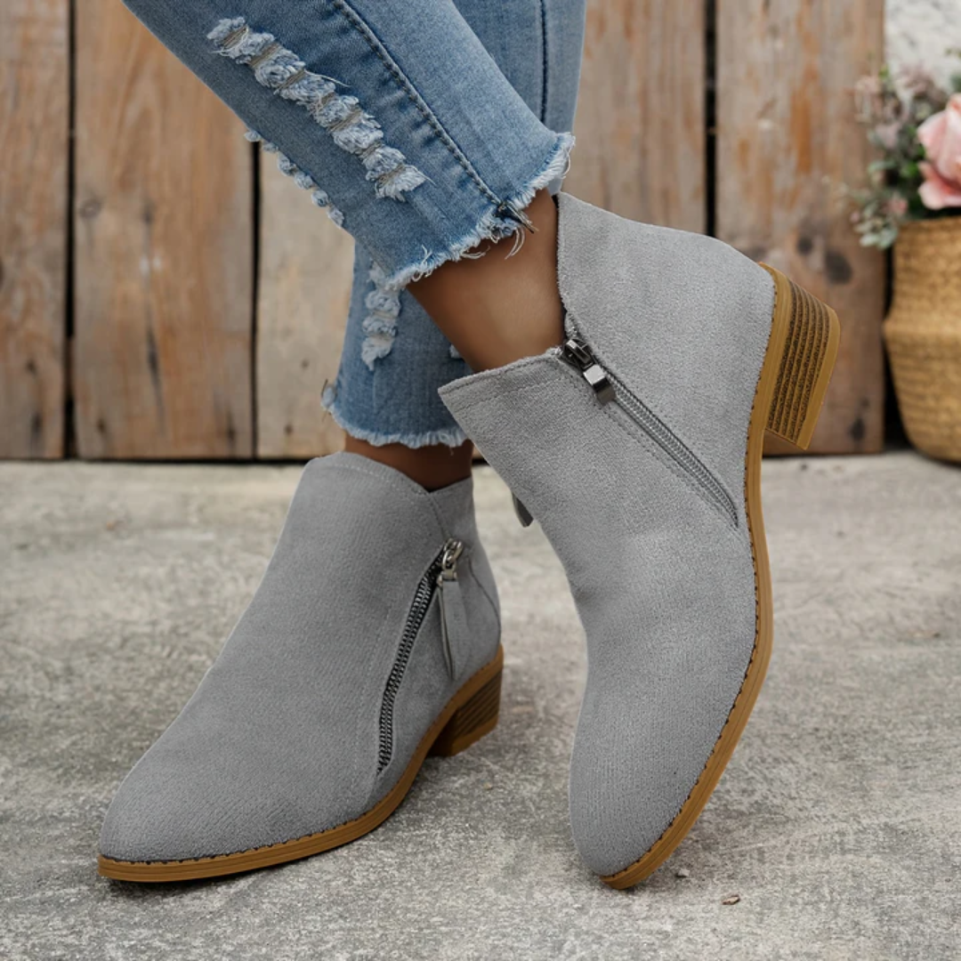 Clara | Orthopedic Zip Ankle Boot