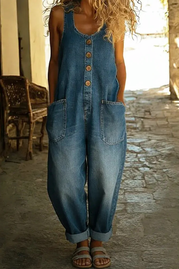 Harlow | Vintage Wide-Leg Overalls