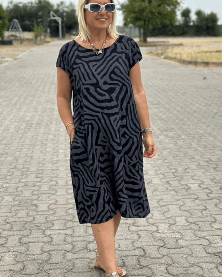 Eloise | Elegant Round Neck Summer Dress