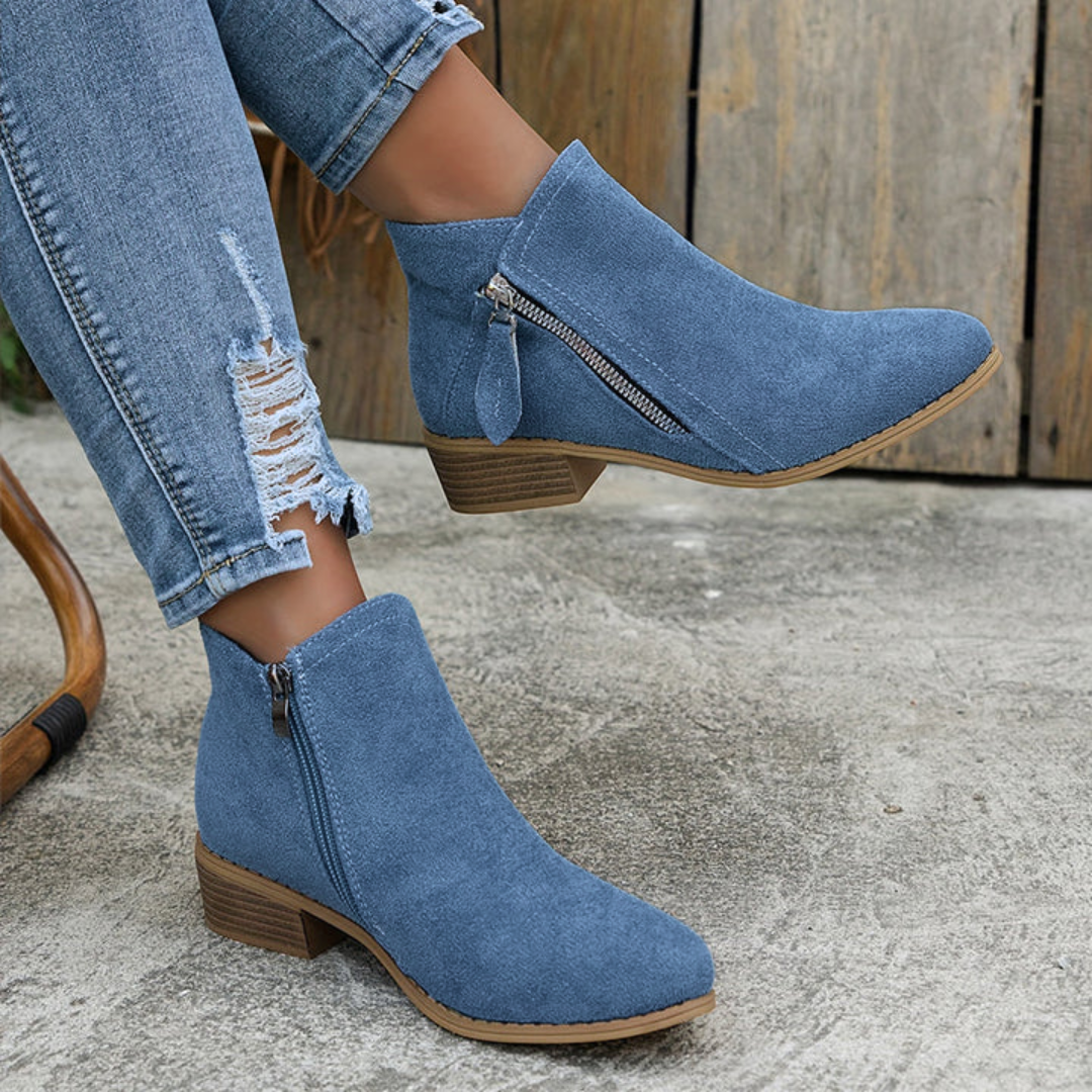 Clara | Orthopedic Zip Ankle Boot