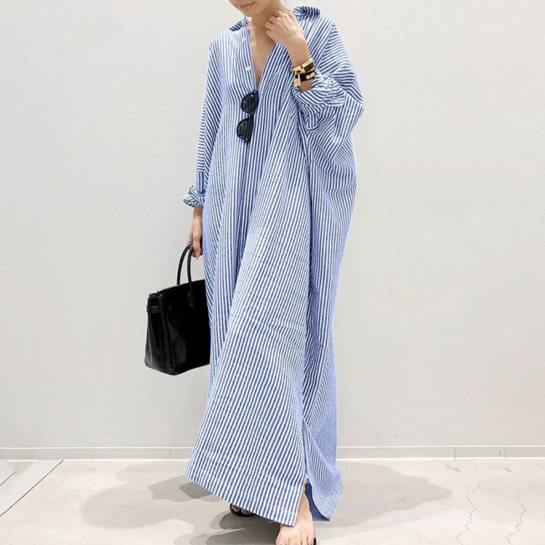 Linnaea | Everyday Stripped Women Maxi Dress