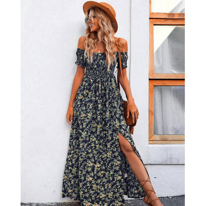 Phoebe | Glamorous Off-Shoulder Women Vintage Dress