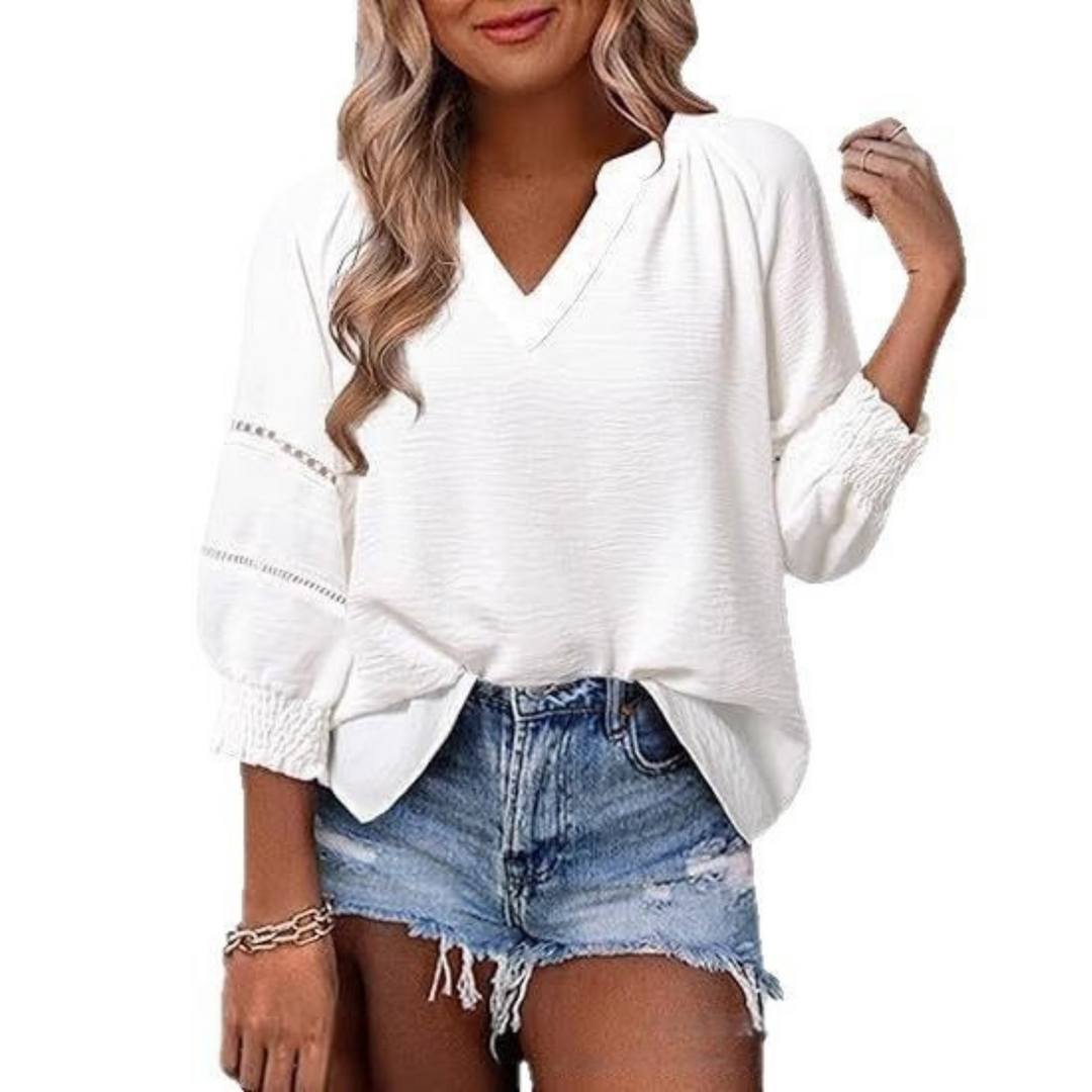 GIANNA | Casual Elegant Lantern Sleeve Summer Blouse