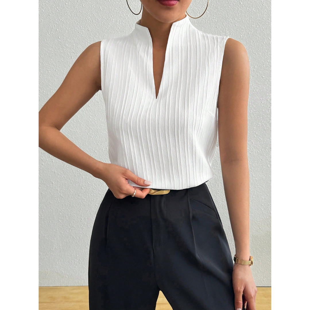 BLESSICA | Women Classic Sleeveless Striped Top