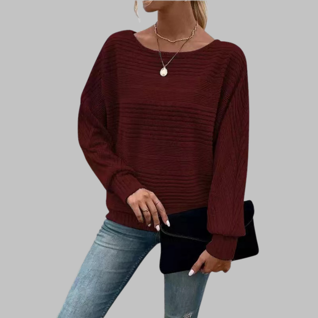Perlita | Casual Round Neck Long-Sleeve Top