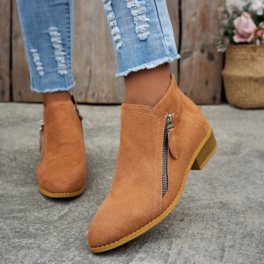 Clara | Orthopedic Zip Ankle Boot