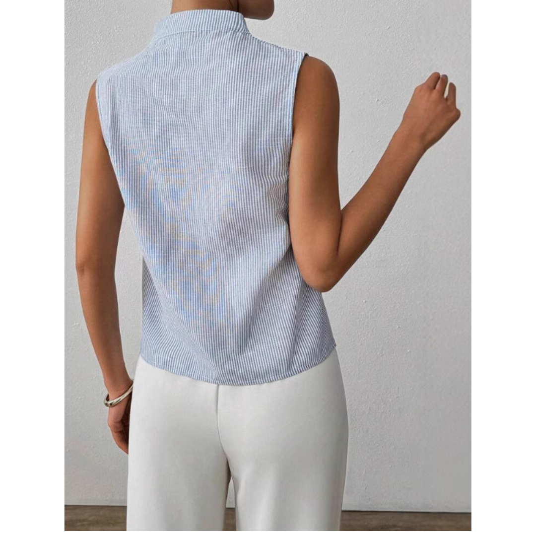 BLESSICA | Women Classic Sleeveless Striped Top