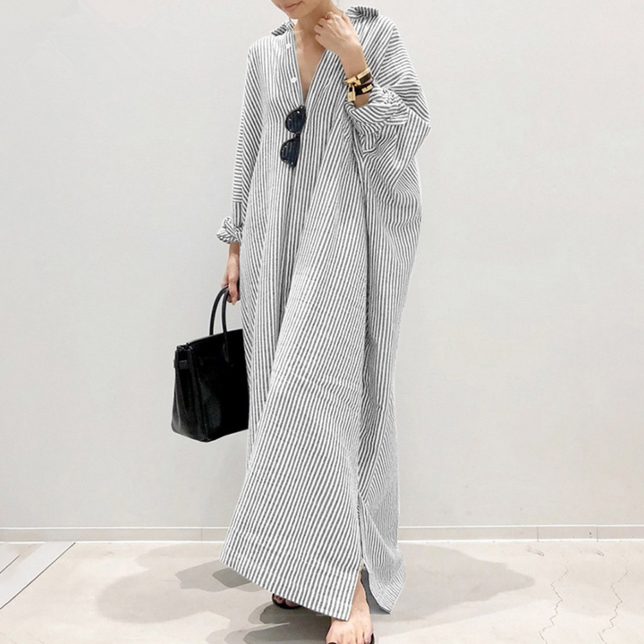 Linnaea | Everyday Stripped Women Maxi Dress