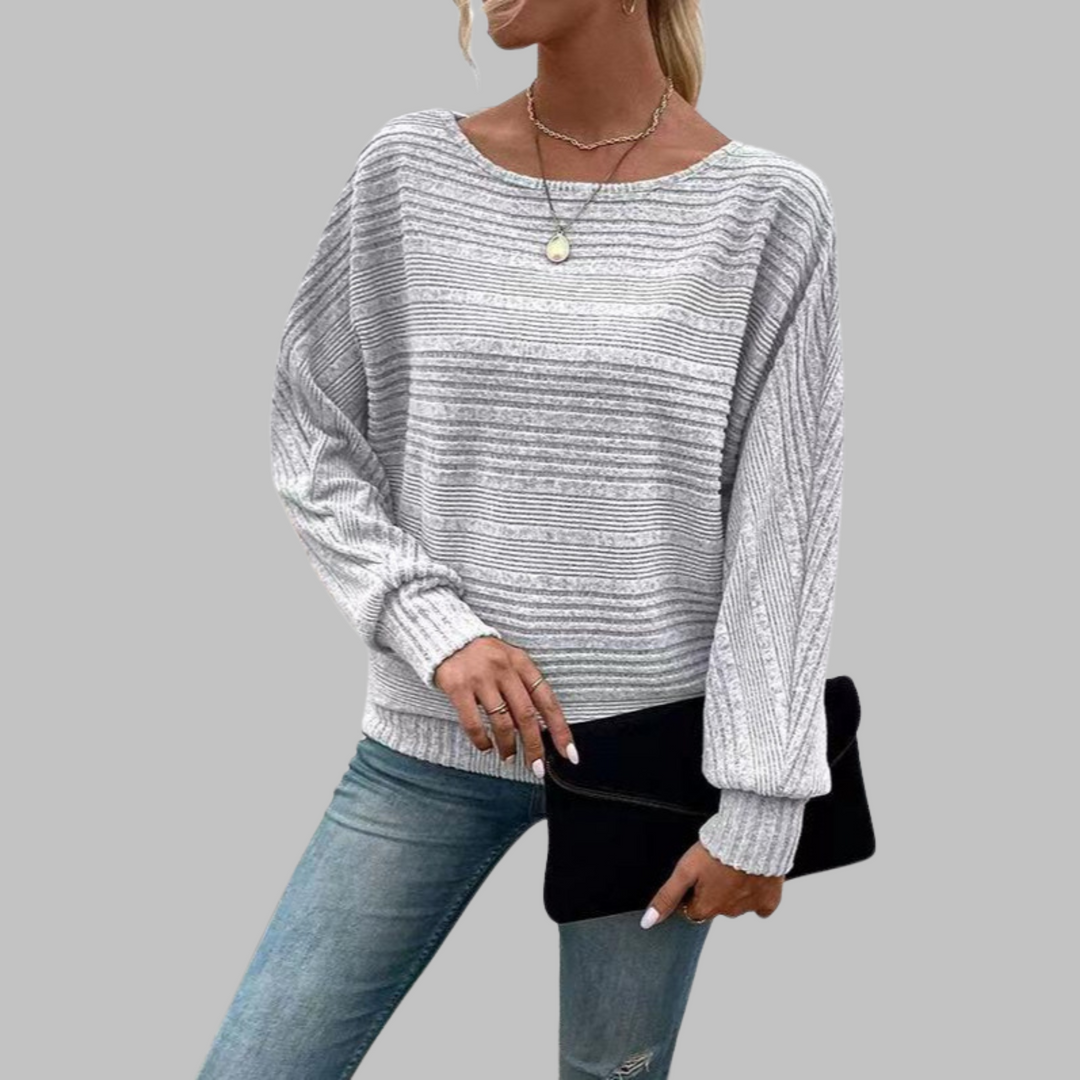 Perlita | Casual Round Neck Long-Sleeve Top