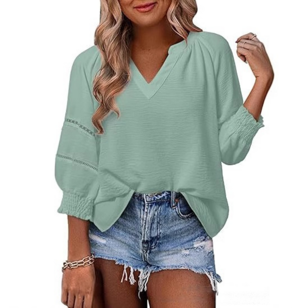 GIANNA | Casual Elegant Lantern Sleeve Summer Blouse