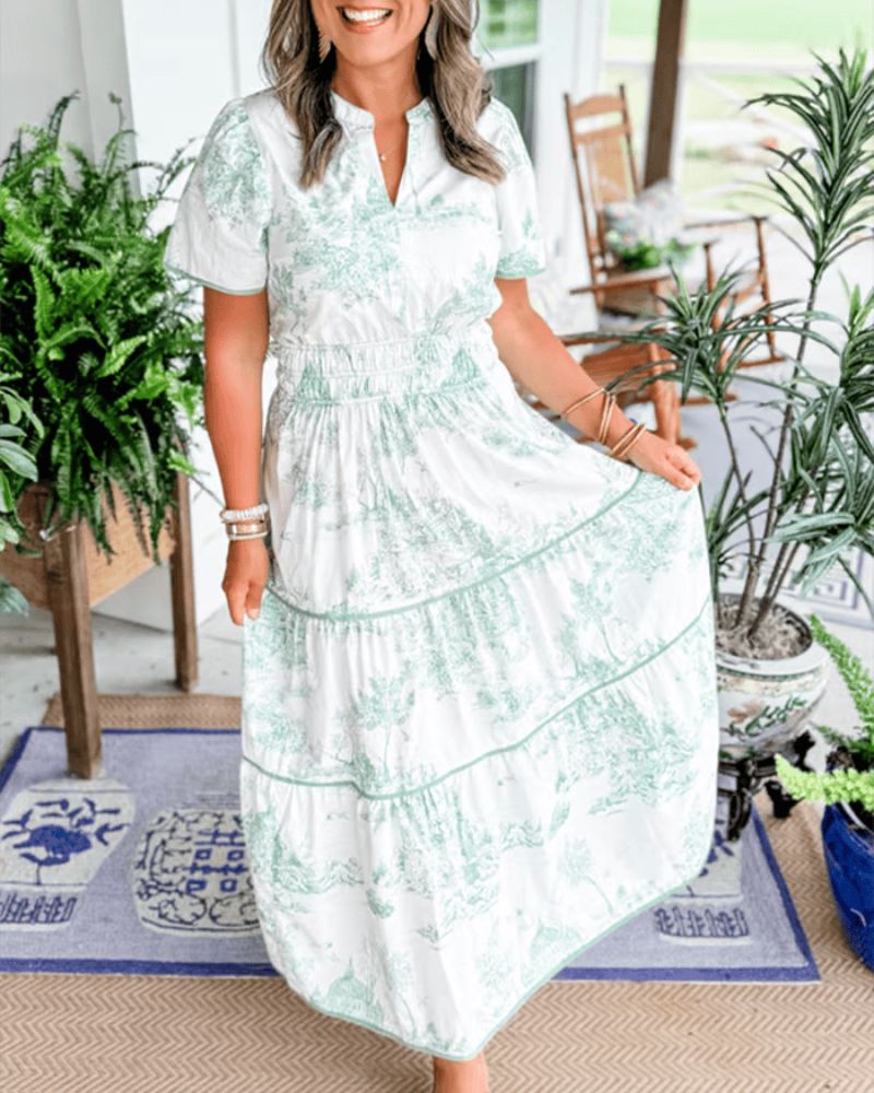 Jireh | Women Printed Maxi Dress