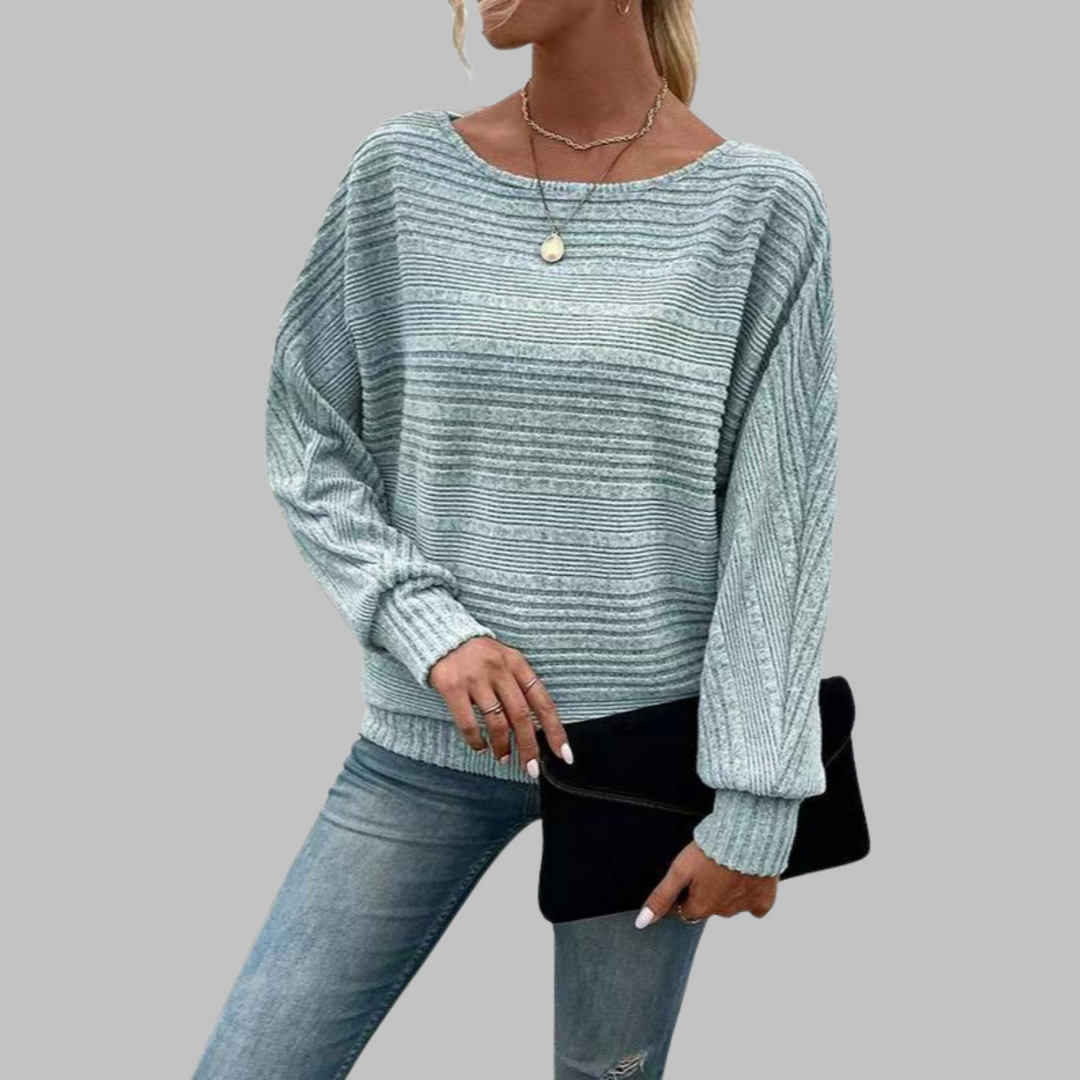 Perlita | Casual Round Neck Long-Sleeve Top