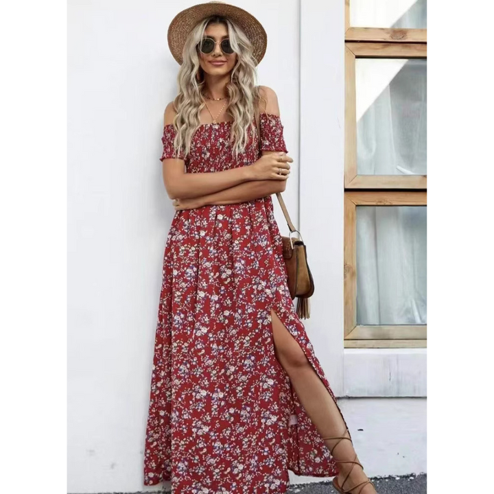 Phoebe | Glamorous Off-Shoulder Women Vintage Dress