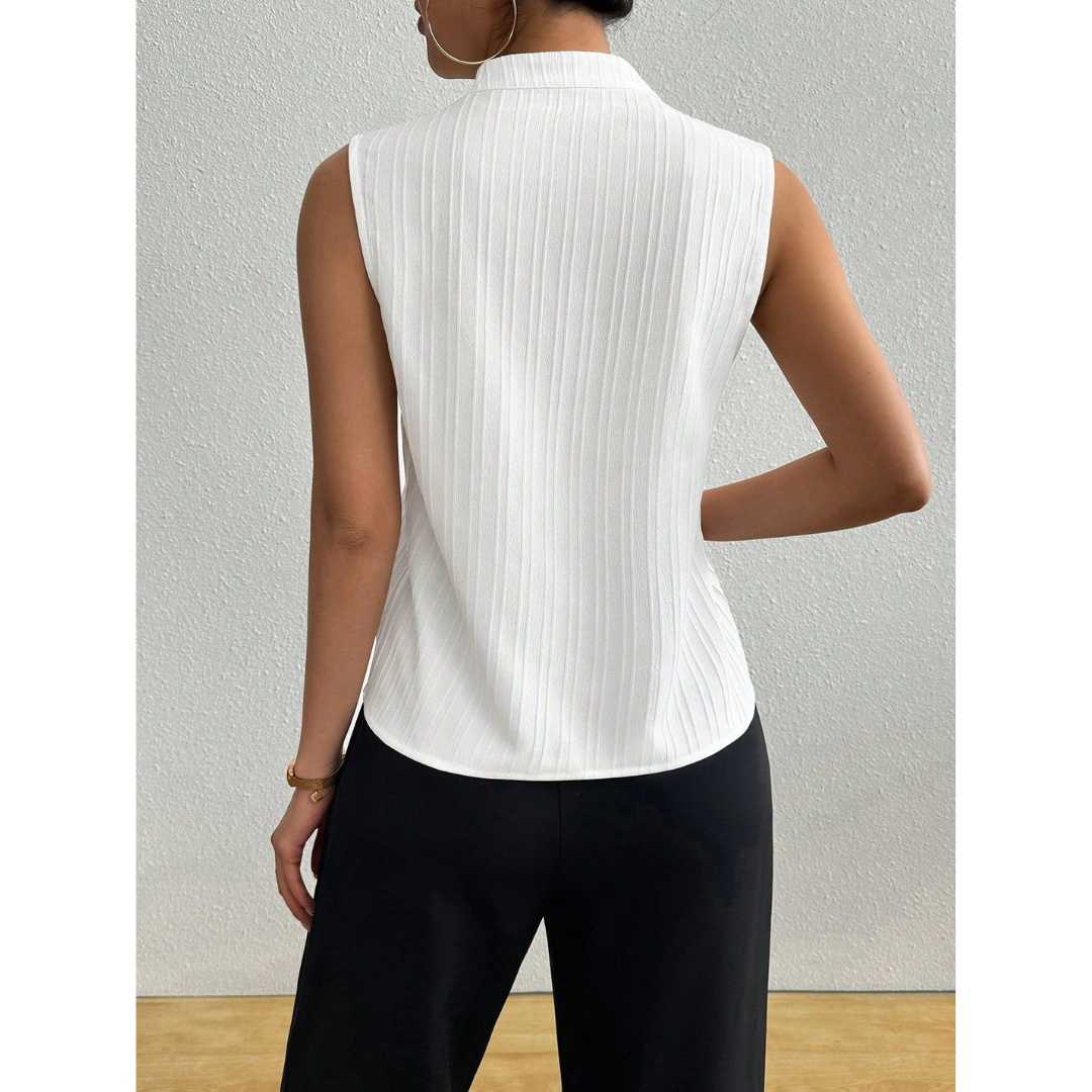 BLESSICA | Women Classic Sleeveless Striped Top