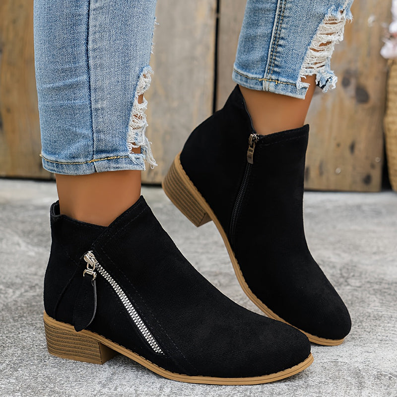 Clara | Orthopedic Zip Ankle Boot