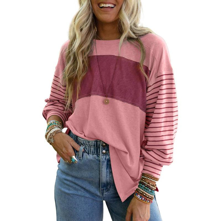 PERPETUA | Casual Long-Sleeve Oversized Crew Neck Top