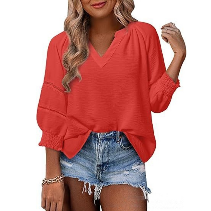 GIANNA | Casual Elegant Lantern Sleeve Summer Blouse