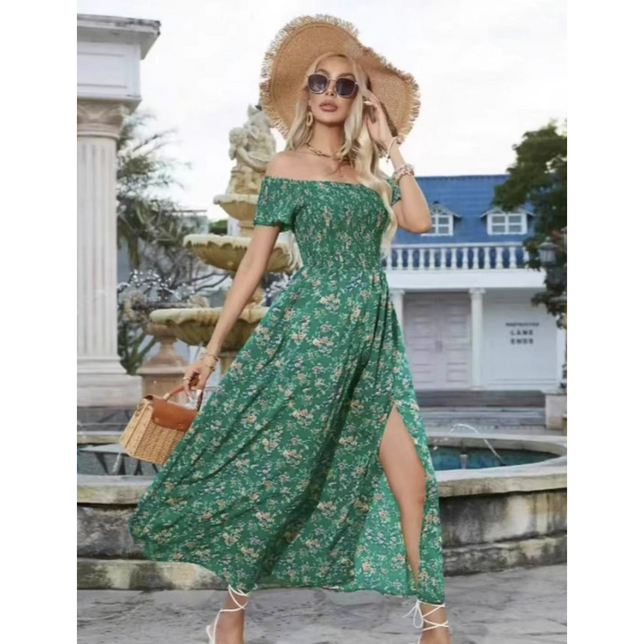 Phoebe | Glamorous Off-Shoulder Women Vintage Dress