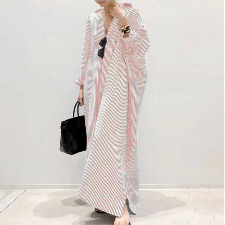 Linnaea | Everyday Stripped Women Maxi Dress
