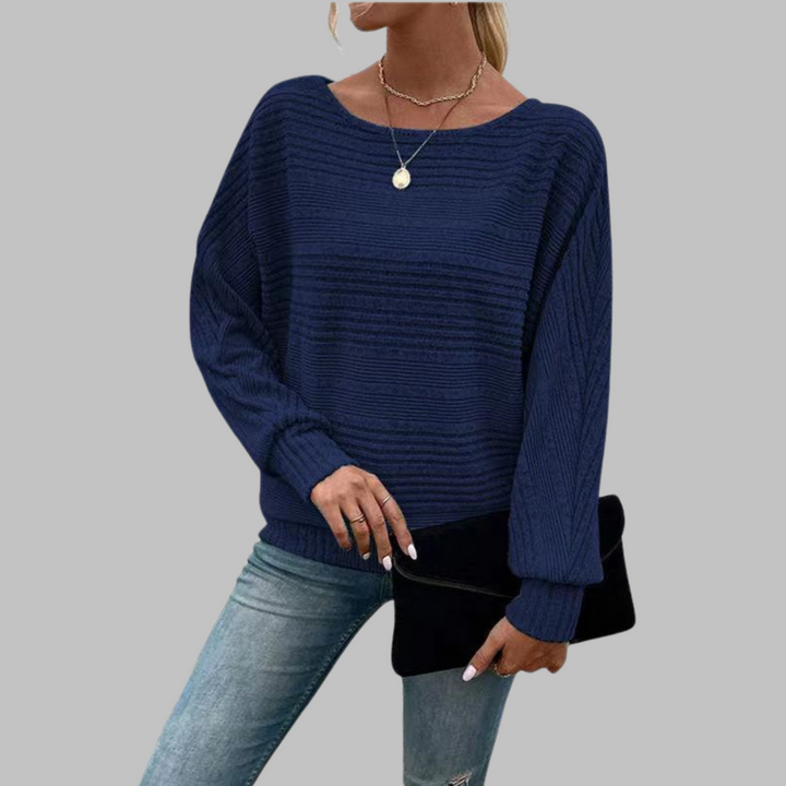 Perlita | Casual Round Neck Long-Sleeve Top