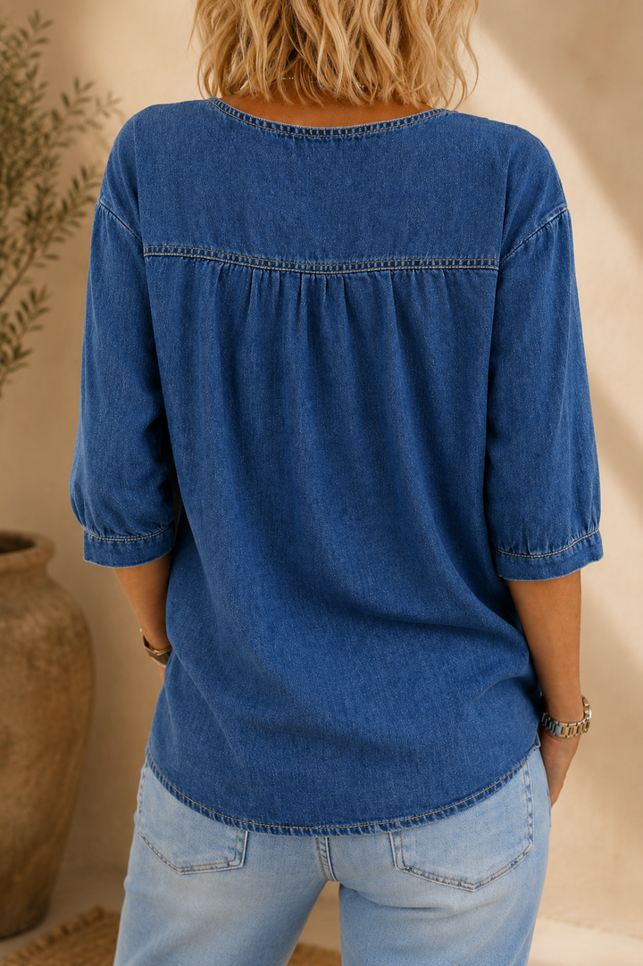 Lilyy | Relaxed Vintage Denim Blouse