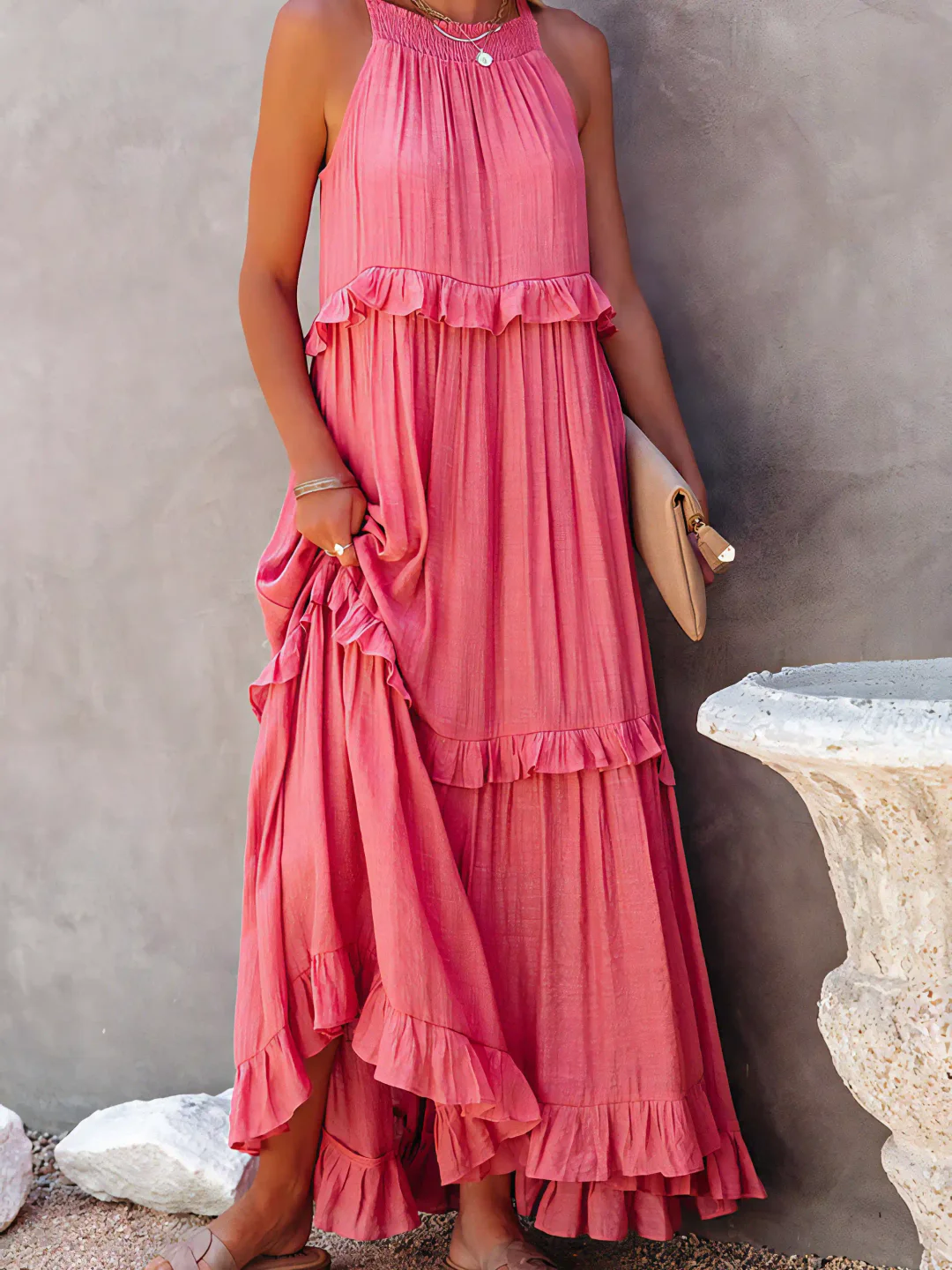 Cherry | Flow & Flutter Women Maxi Dress