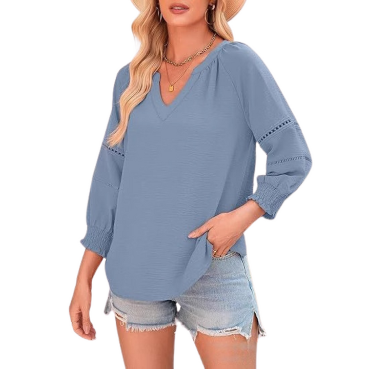GIANNA | Casual Elegant Lantern Sleeve Summer Blouse