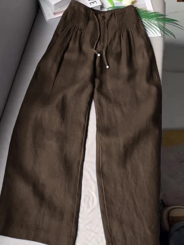 Evelyn | Wide-Leg Drawstring Trousers