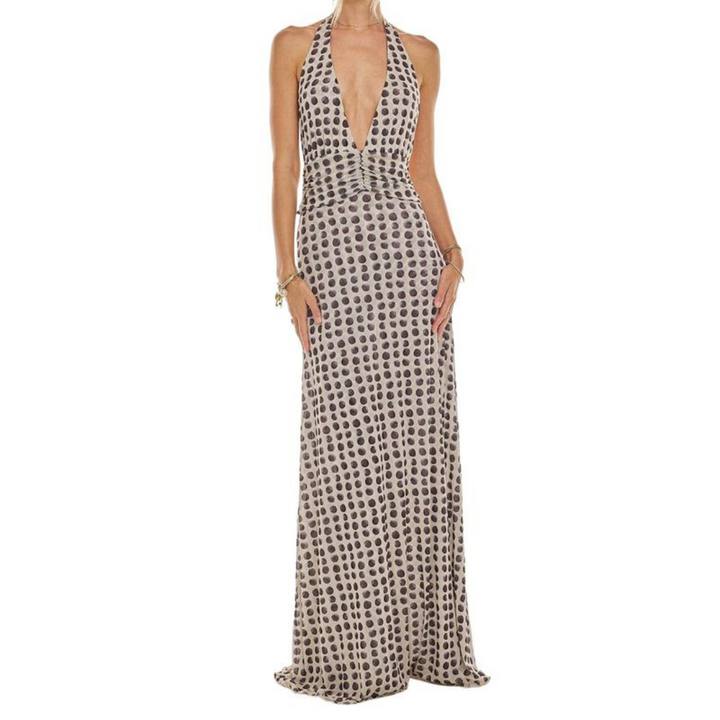 Fita | Elegant Halter Backless Summer Dress