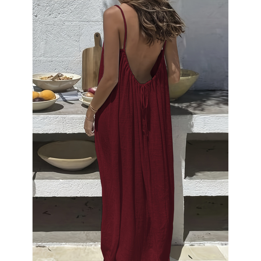 Afila| Casual Backless Cami Summer Dress