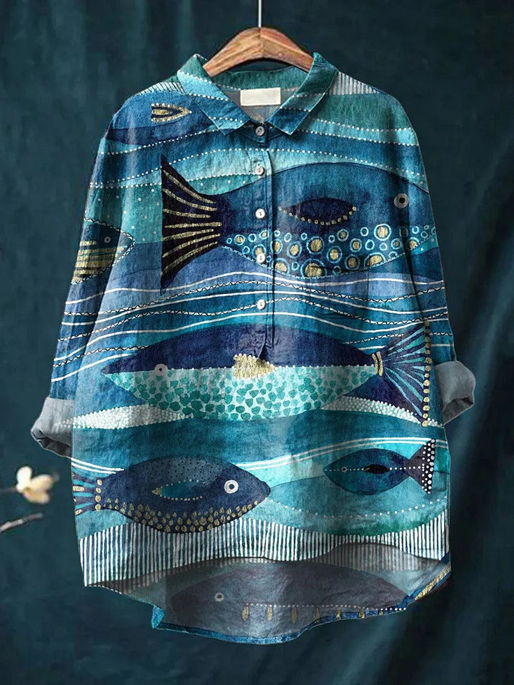 Jacky | Women Ocean Art Shirt