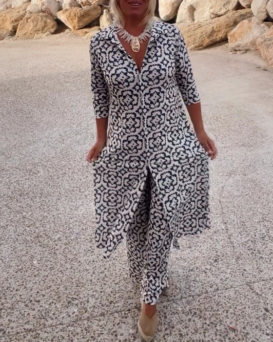 Maeve | Printed Tunic & Trouser Set