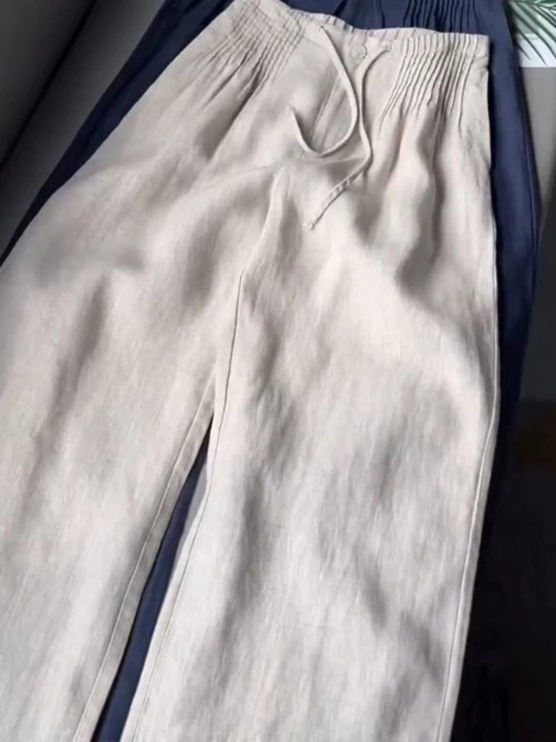 Evelyn | Wide-Leg Drawstring Trousers
