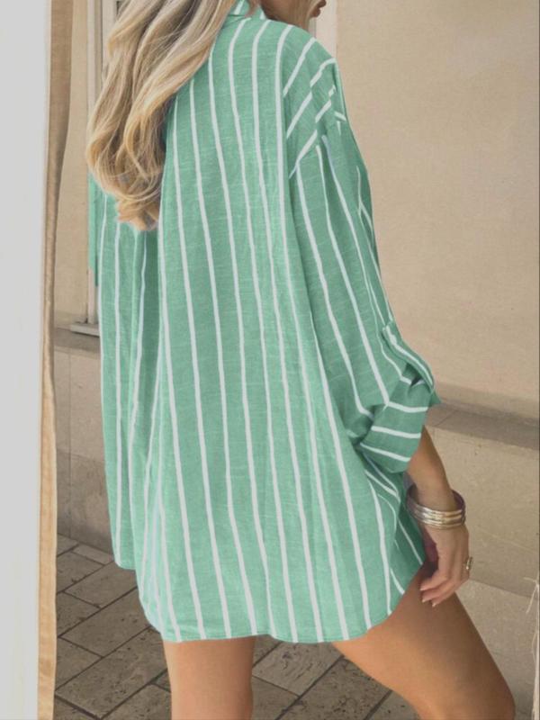 ELISENA | Timeless Long Sleeve Striped Summer Top
