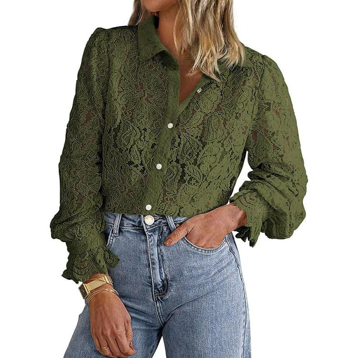ILAW | Chic Long Sleeve Button Down Blouse