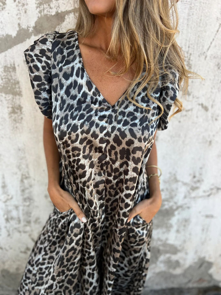 Cassandra | Trendy V-Neck Women Jumpsuit