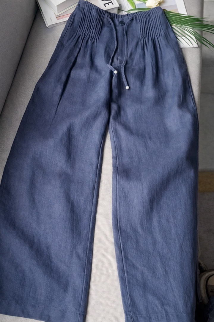 Evelyn | Wide-Leg Drawstring Trousers