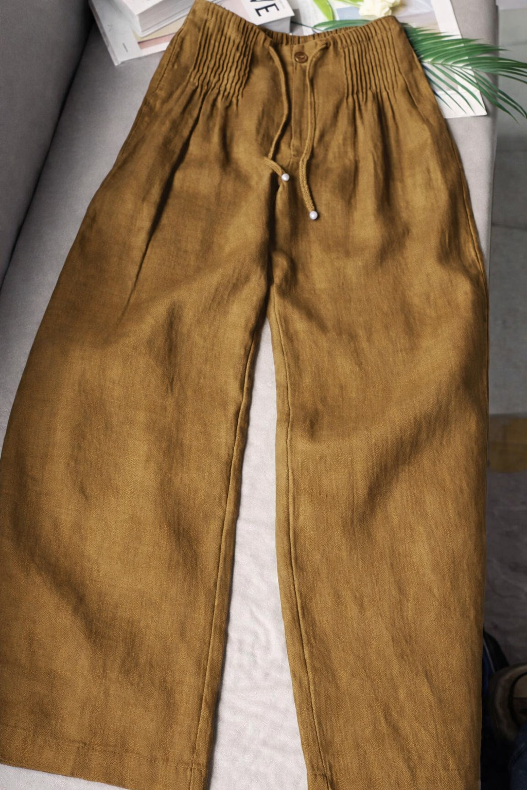 Evelyn | Wide-Leg Drawstring Trousers